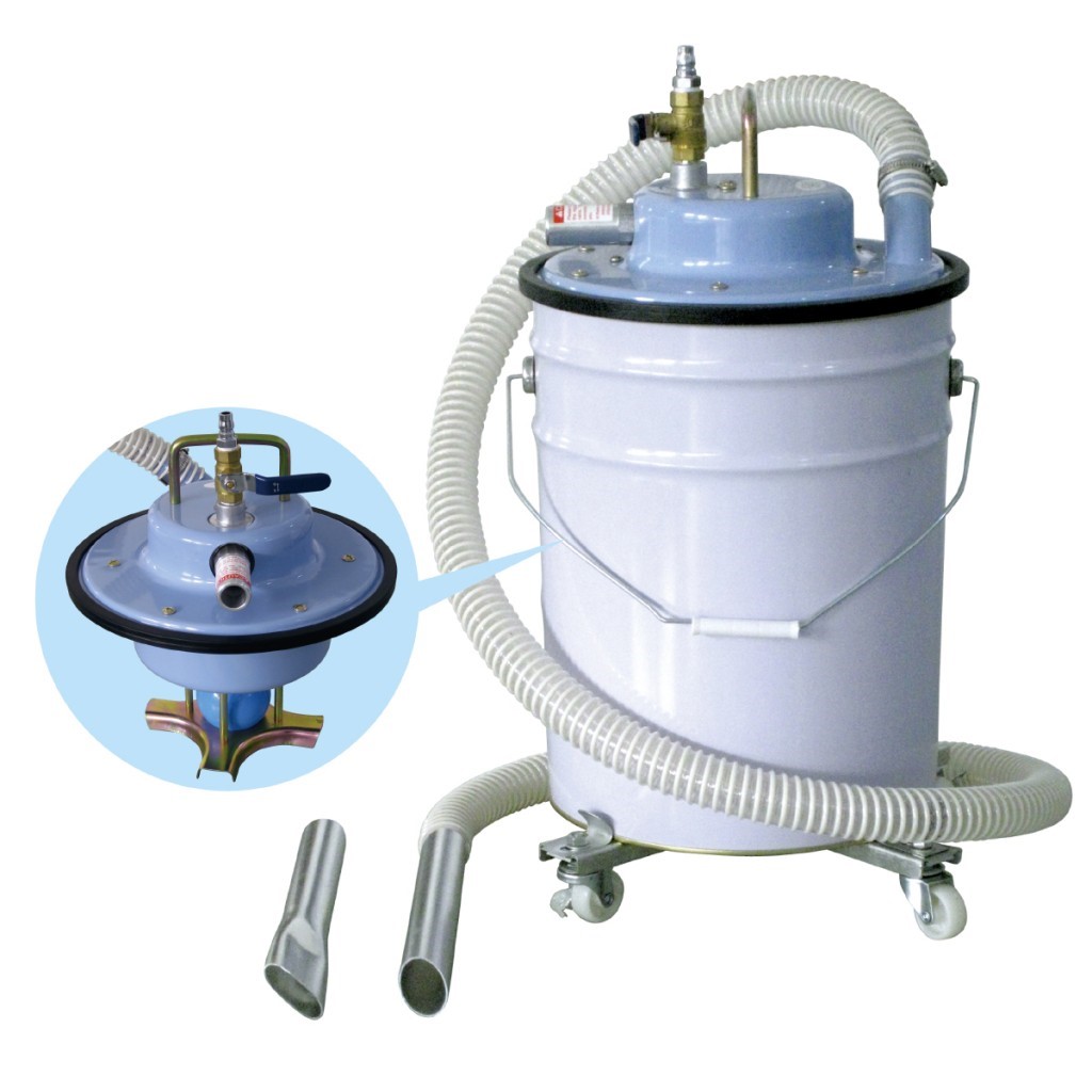 Industrial Air Vacuum Cleaners for Pail Can AVC-55i (worked by compressed air)