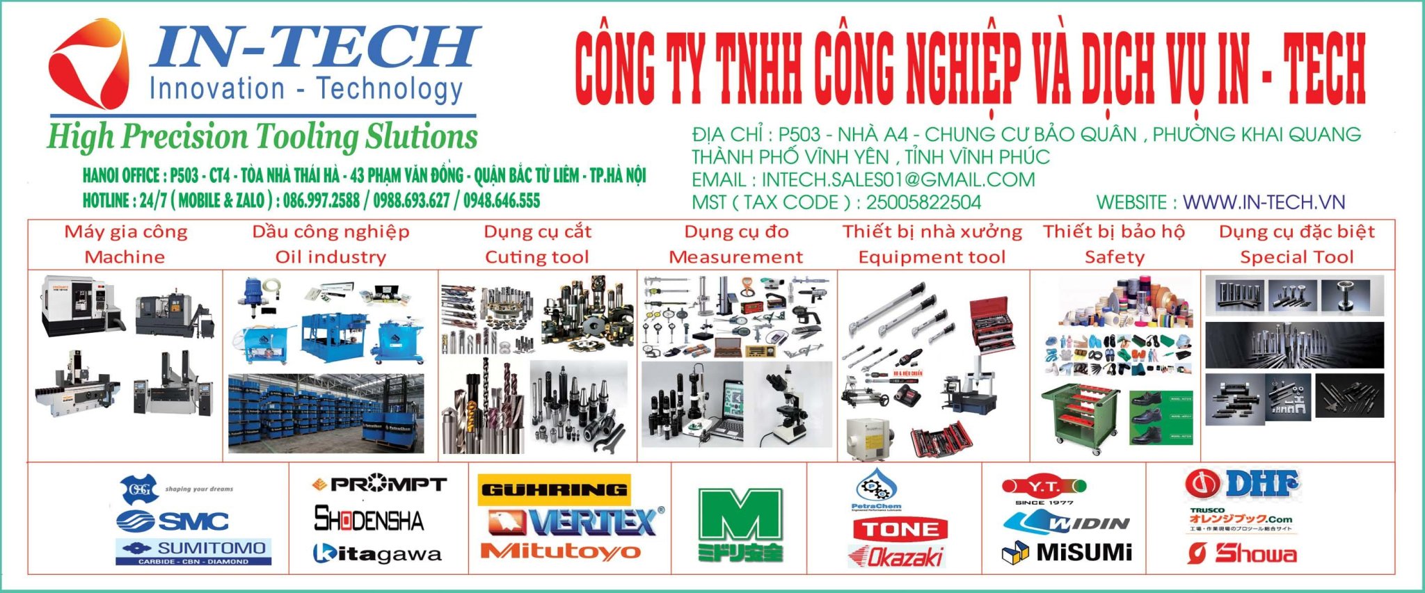 Công ty TNHH công nghiệp và dịch vụ In-Tech In-tech industrial and service trading | Fact-Link Viet Nam