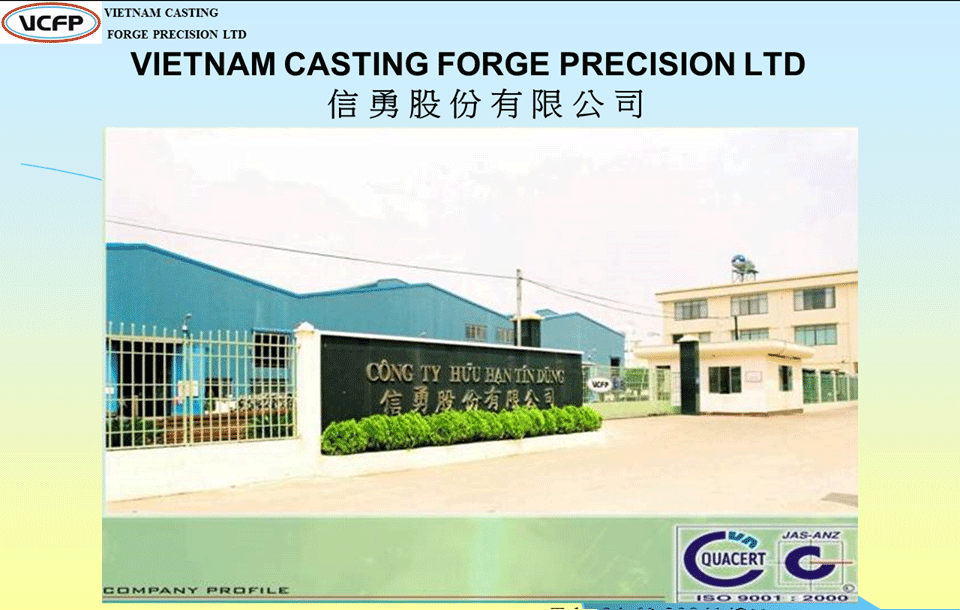 Vietnam Casting Forge Precision Ltd. (VCFP) | Fact-Link Viet Nam